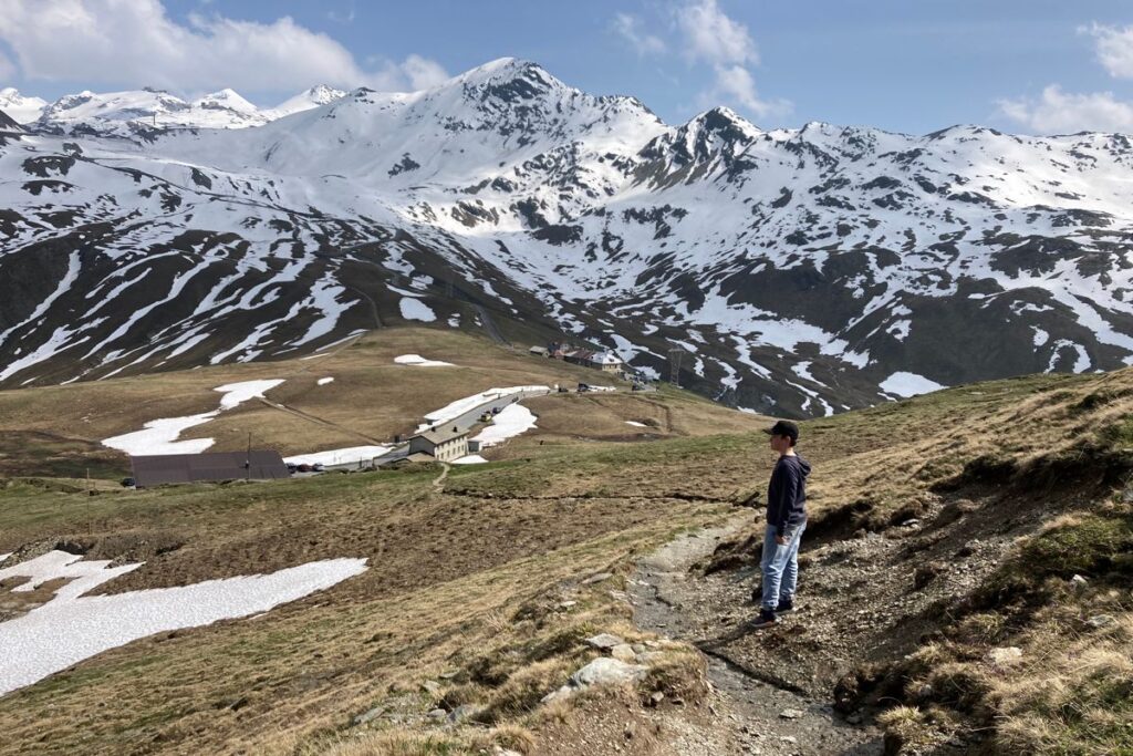 Umbrailpass: Grenze Schweiz - Italien 