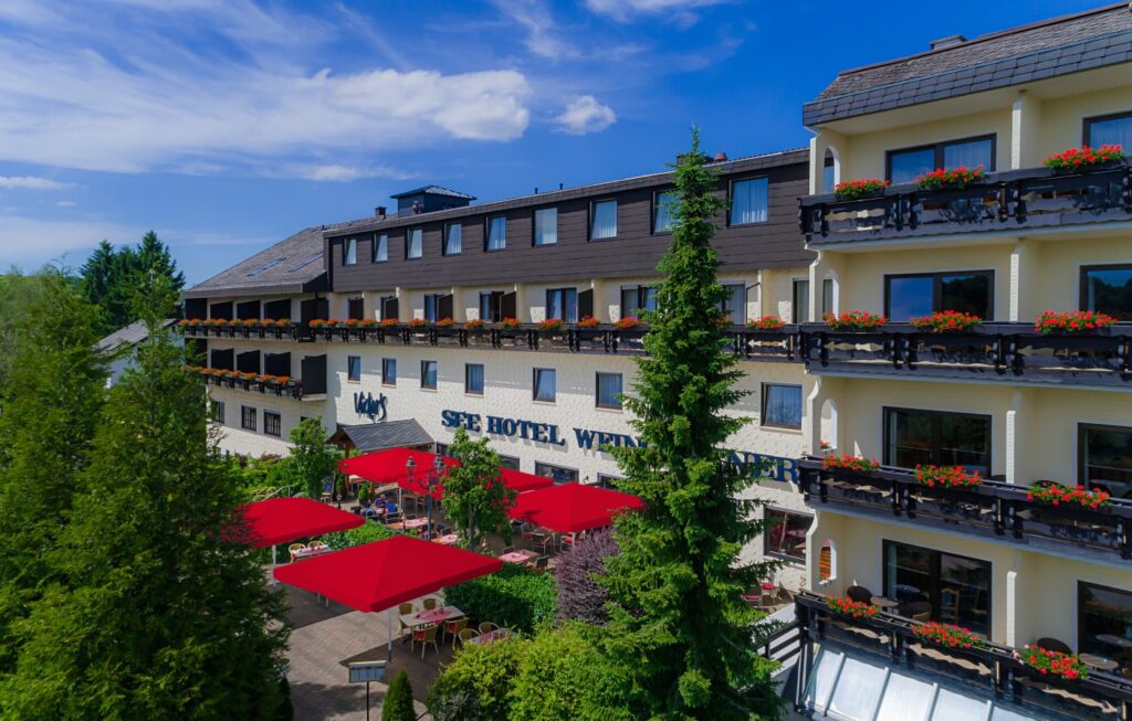 Aufnahme vom Seehotel Weingärtner im Saarland