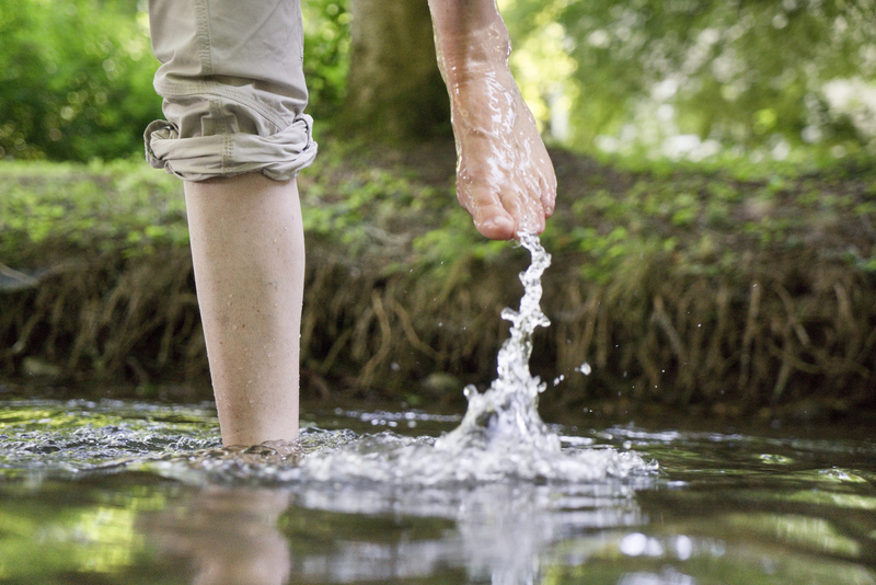 Wassertreten nach Kneipp in Bad Wörishofen