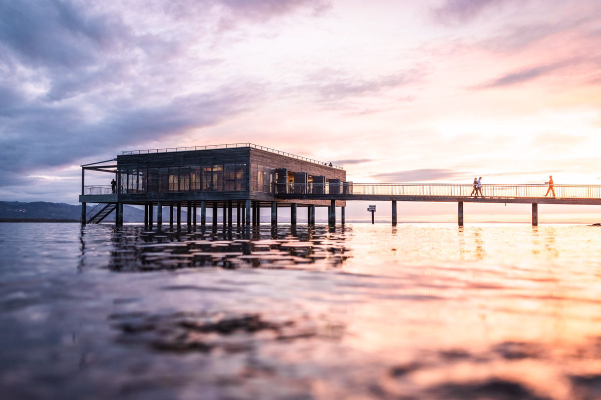 Badehaus vom Seehotel am Kaiserstrand, Außenansicht