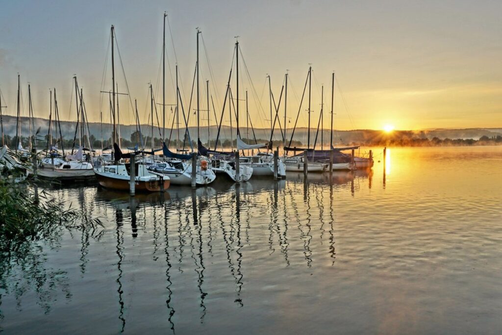 Marina am Werratalsee in Eschwege im Geo-Naturpark Frau-Holle-Land